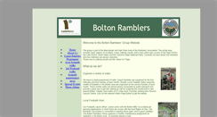 Desktop Screenshot of boltonramblers.org.uk